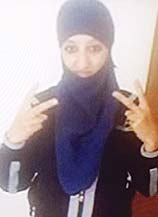 Photo shows Hasna Ait Boulahcen, the woman believed to have blown herself up during police raid in Paris.