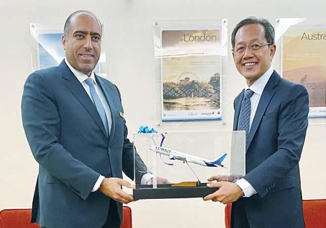 科威特航空公司与马来西亚航空公司签署新的双边联运协议-阿拉伯时报