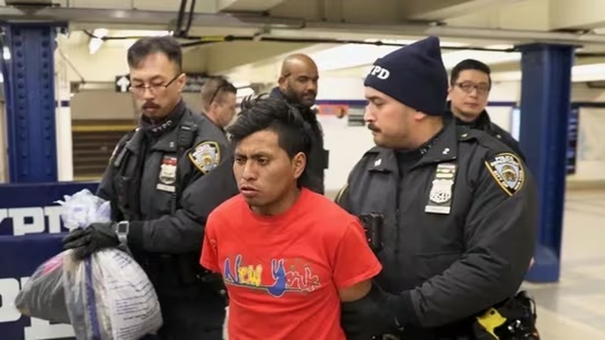 New York City police apprehend suspect in the death of a woman found on fire in a subway car