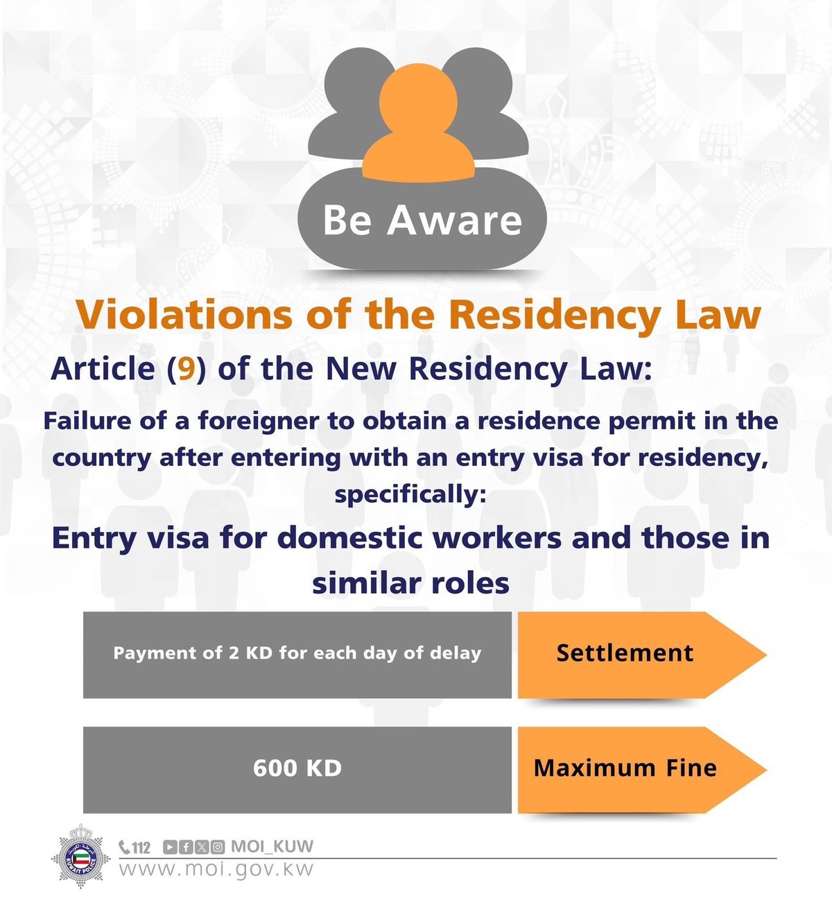 Expats face hefty fines under Kuwait's new residency law