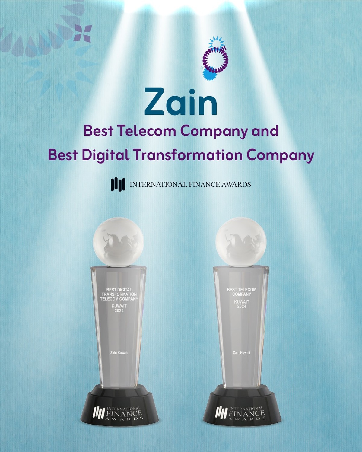 Zain named Best Telecom Company in Kuwait and Best Digital Transformation Company