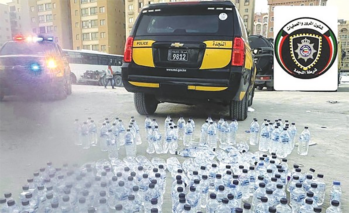 Expatriates Caught with 213 Bottles of Alcohol and KD 260 in Mahboula