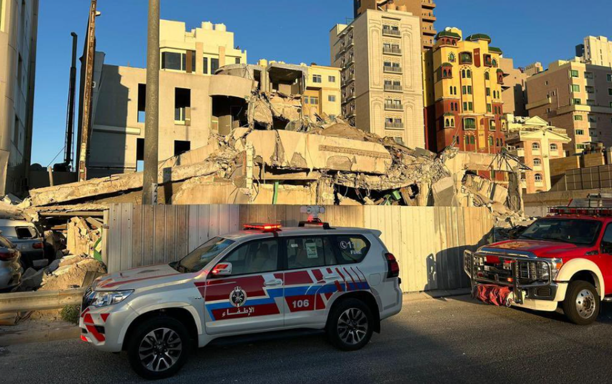 Minor Injuries Reported as Building Collapses During Demolition in Kuwait