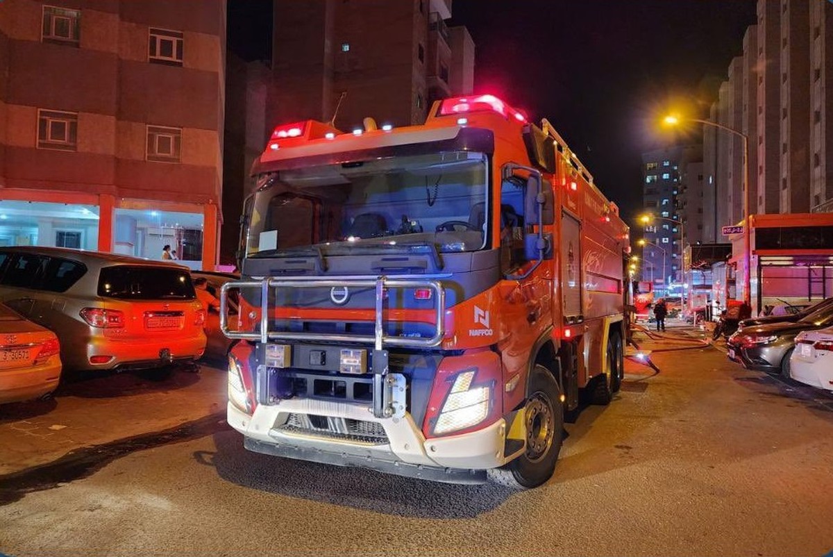 One person injured in an apartment fire in Khaitan