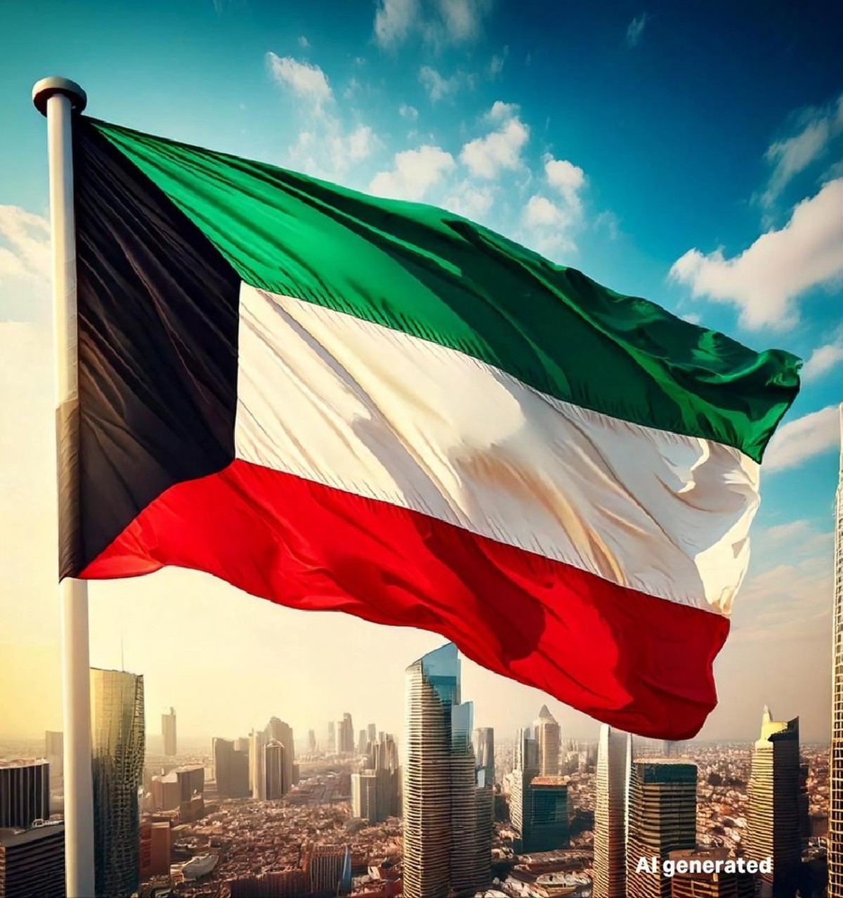 Kuwait kicks off National Day celebrations with a flag-hoisting ceremony