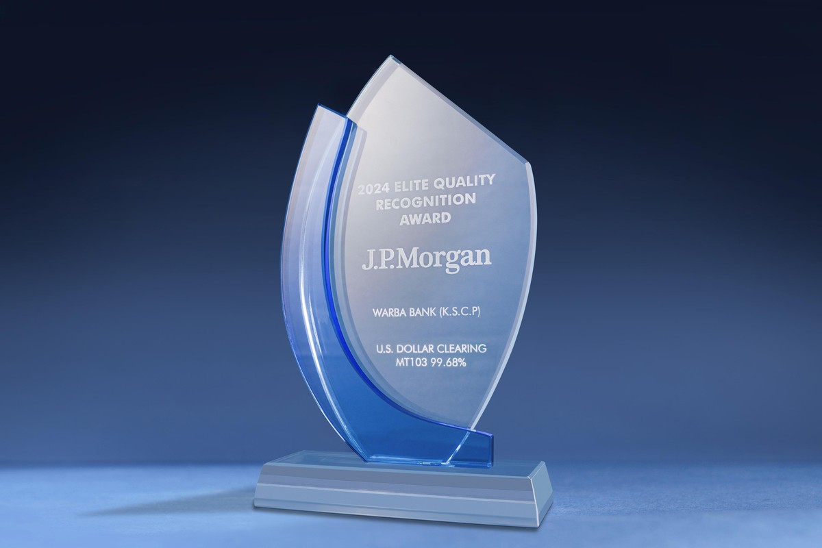 <b>Warba Bank Receives J<b>P Morga</b>n&rsquo;s Elite Quality Recognition</b>