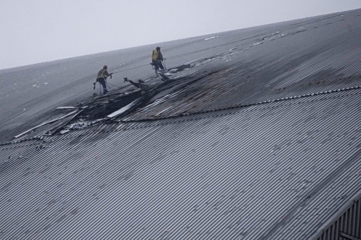 Chernobyl Containment Shell Drone pierced the outer shell of Ukraine’s Chernobyl nuclear plant ...