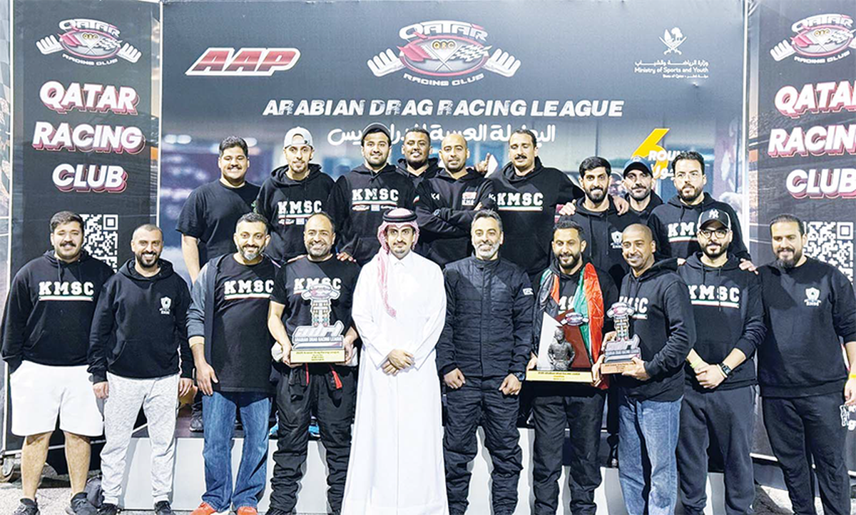 Kuwait Motor Clubs win first places at Arab Drag Race Championship in Doha