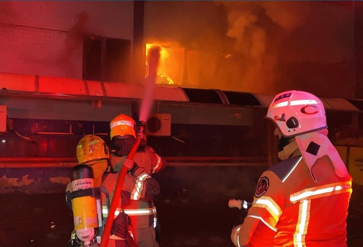 Six firefighting teams control sponge factory fire in Subhan