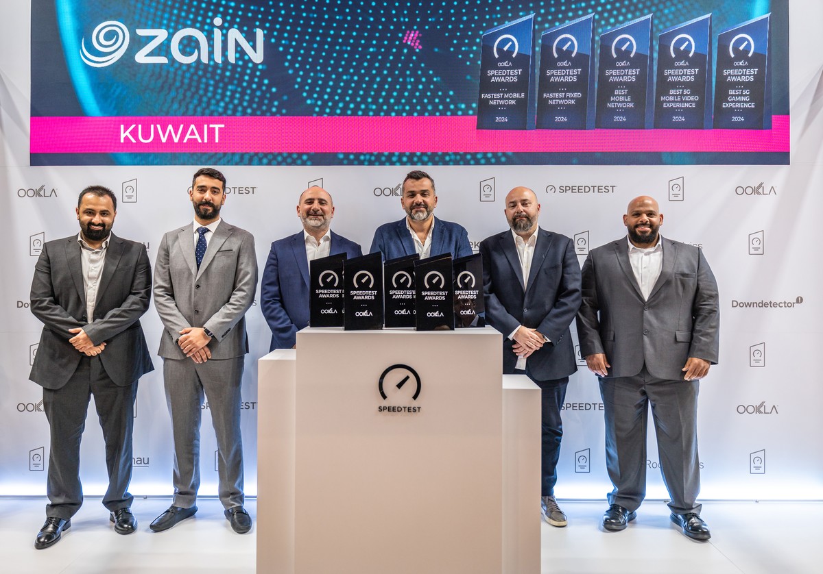 Zain: Kuwait&rsquo;s Fastest Network wins five global awards from Ookla &reg; Speedtest &reg;