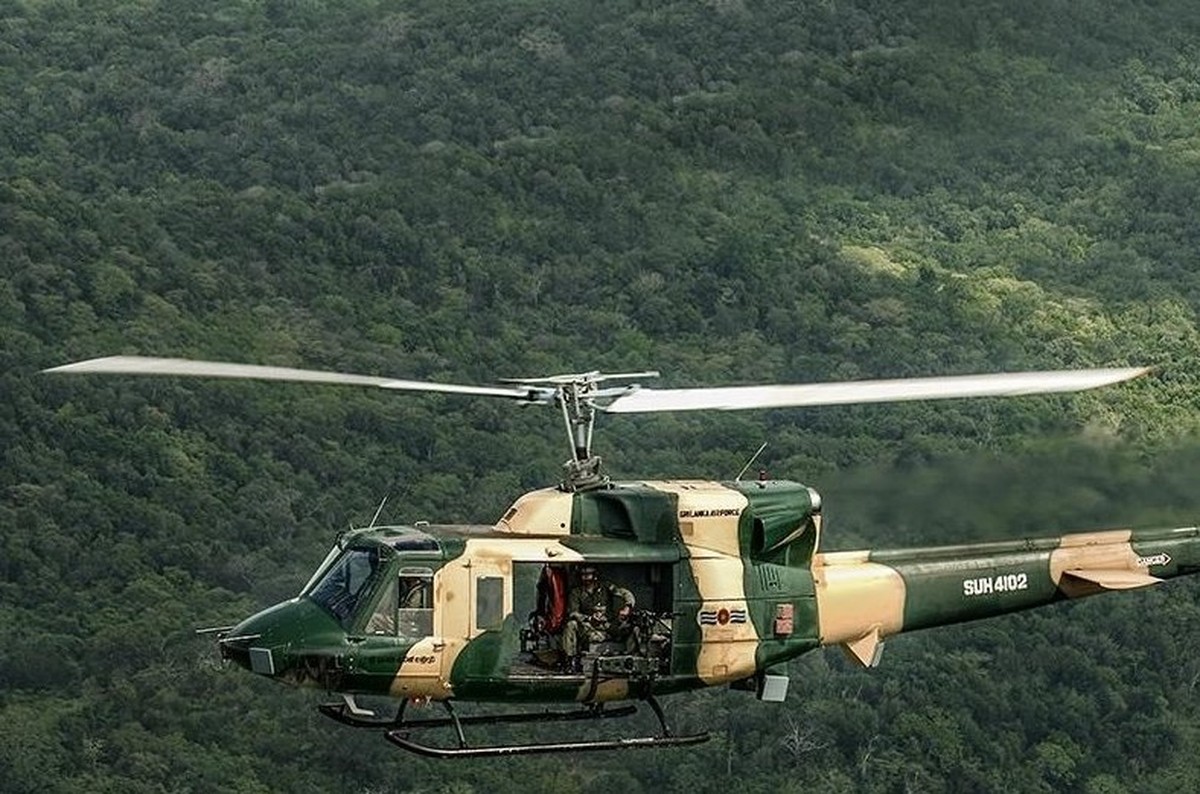 Military helicopter plunges into reservoir in Sri Lanka, killing 5