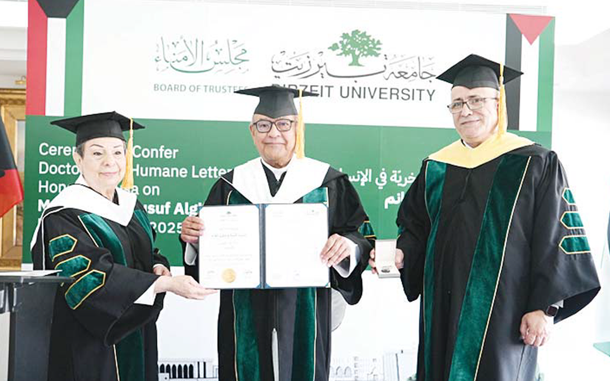 Birzeit University awards Kuwaiti Business Leader Kutayba Alghanim with Doctorate for lifelong contributions to education & social impact