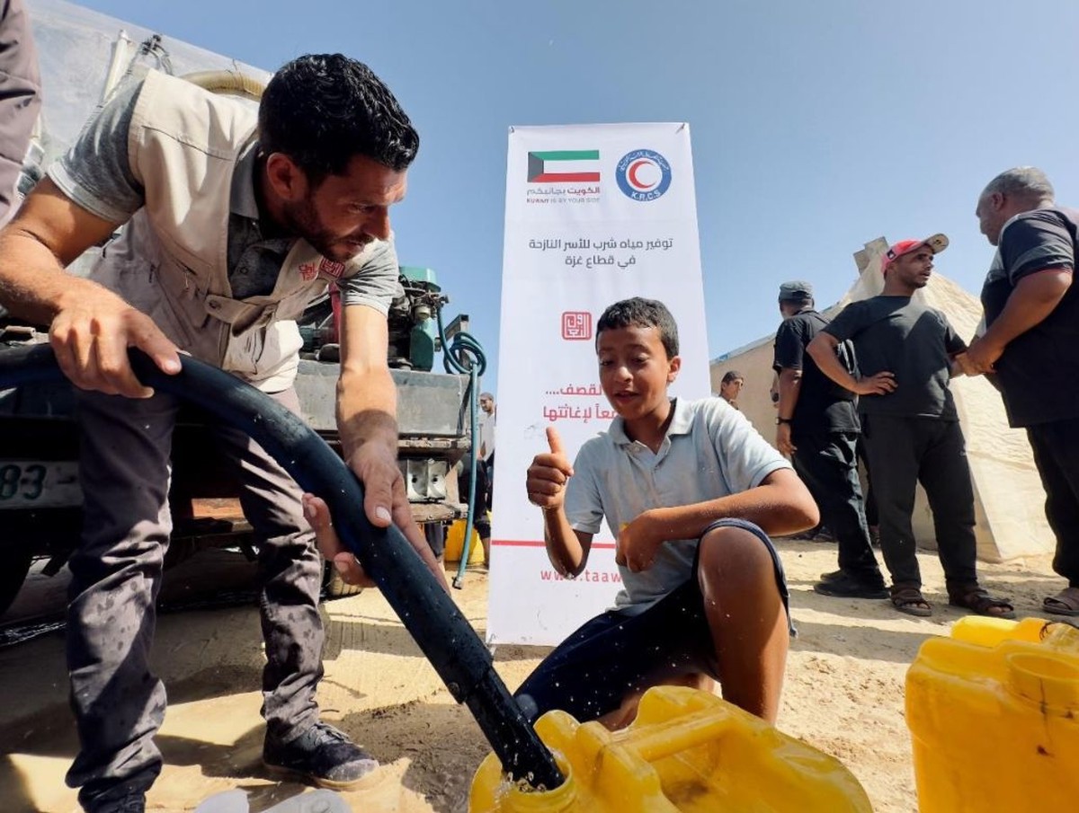 KRCS and Wafa partner to provide clean water in Gaza