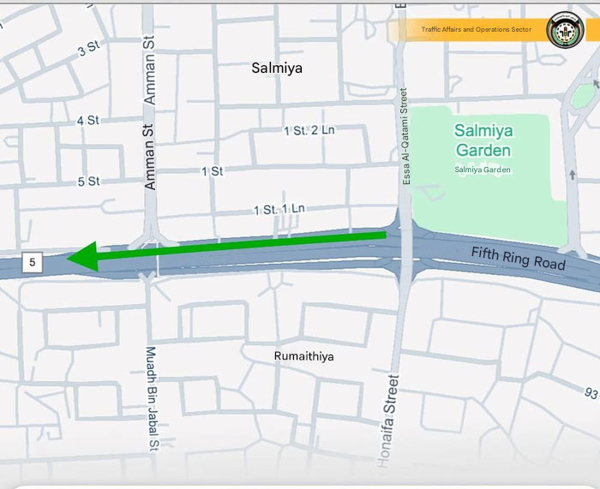 Driving to Jahra from Salmiya? Fifth Ring Road Reopens