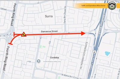 Damascus Street In Kuwait Sees Partial Closure From Aug 6