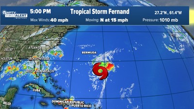 Tropical Storm Fernand forms in the Atlantic Ocean, heads over open ...