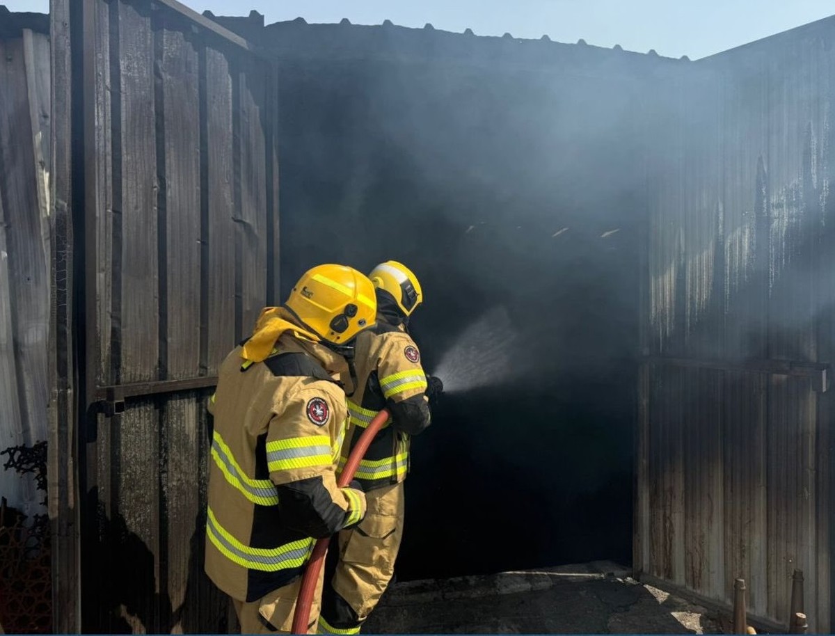Fire contained at Kabd livestock farm turned carpentry workshop