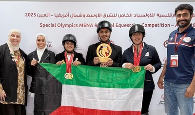 Kuwait riders win six medals at the Regional Special Olympics Equestrian Championship