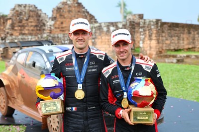 TOYOTA GAZOO Racing marks 102nd WRC victory with 1-2 finish at Rally del Paraguay