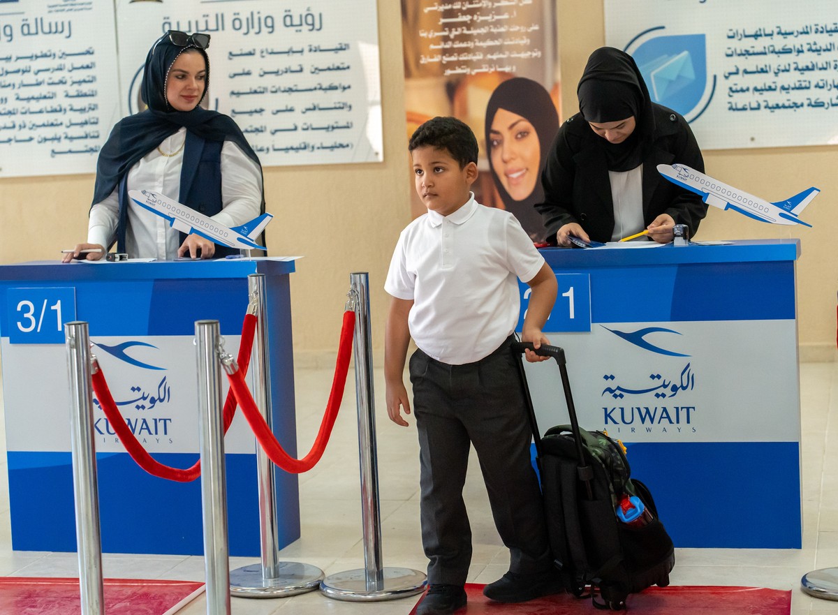 Kuwait first-graders begin school year in an atmosphere of joy and wonder