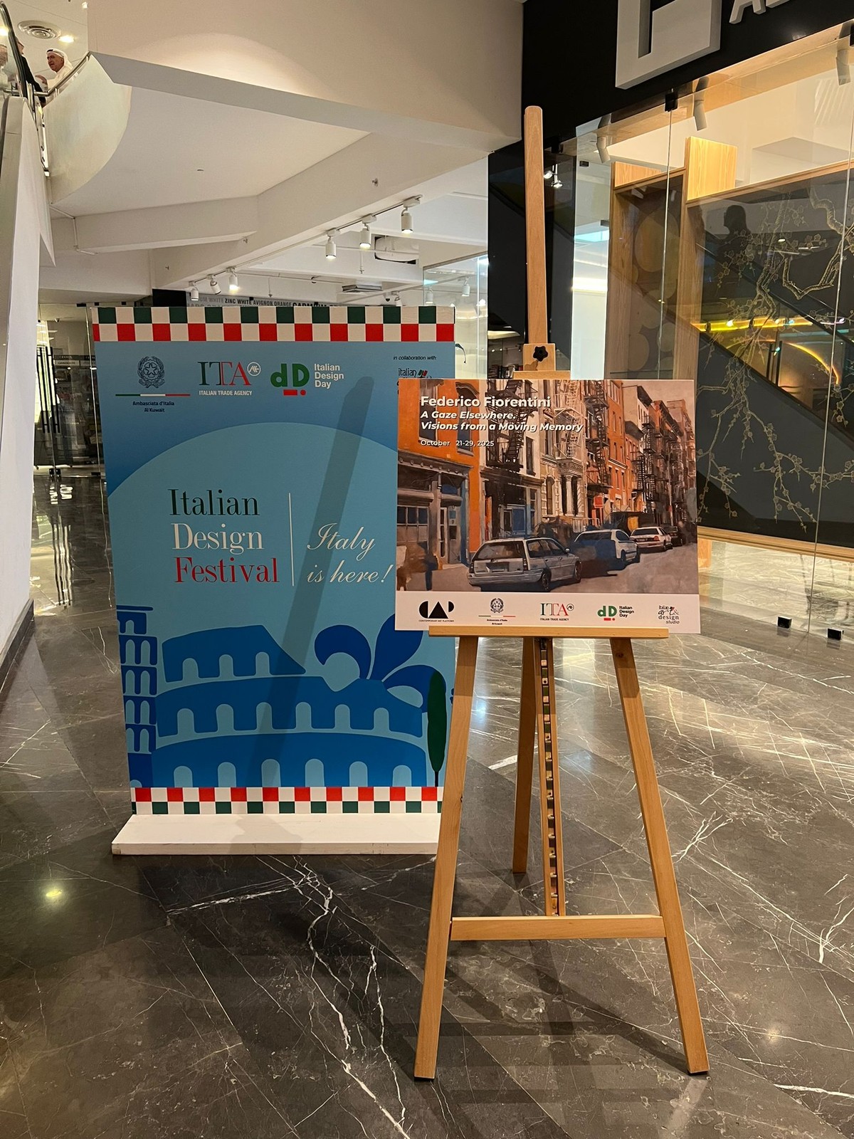 Italian Ambassador Inaugurates Federico Fiorentini&rsquo;s Art Exhibition in Kuwait