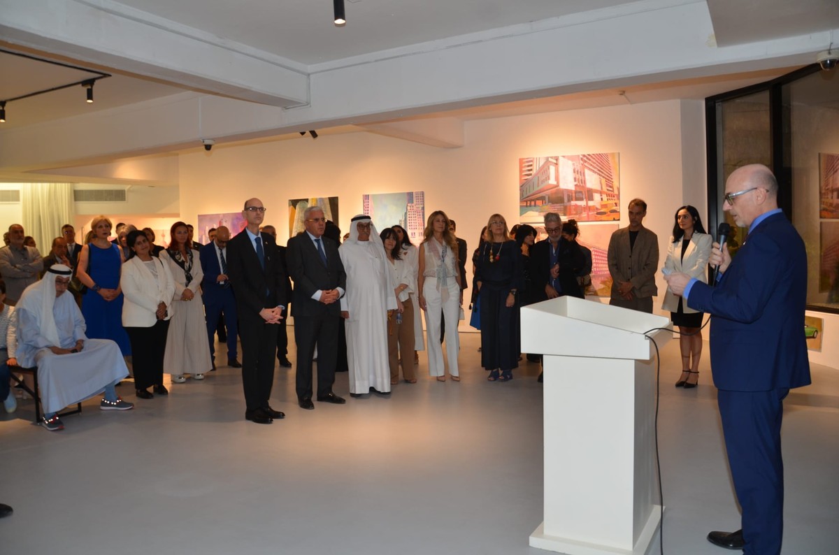 Italian Ambassador Inaugurates Federico Fiorentini&rsquo;s Art Exhibition in Kuwait