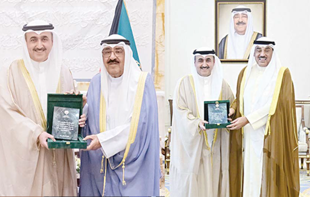 Amir, Crown Prince, Prime Minister, meet Audit Bureau Chief