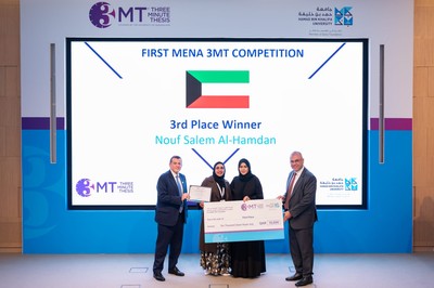 Kuwaiti academic wins third place in 'Three Minutes Thesis' competition in Doha