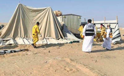 Kuwait removes 16 illegal camps, demolishes 9 abandoned chalets in Arifjan