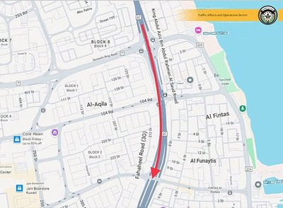 Major Lane Closure on Fahaheel Road: Motorists Urged to Use Caution