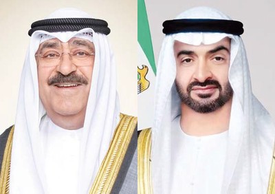 Kuwait Amir congratulates UAE President on National Day