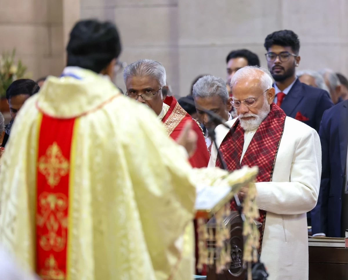 Indian PM Modi Celebrates Christmas with Christian Community in Delhi