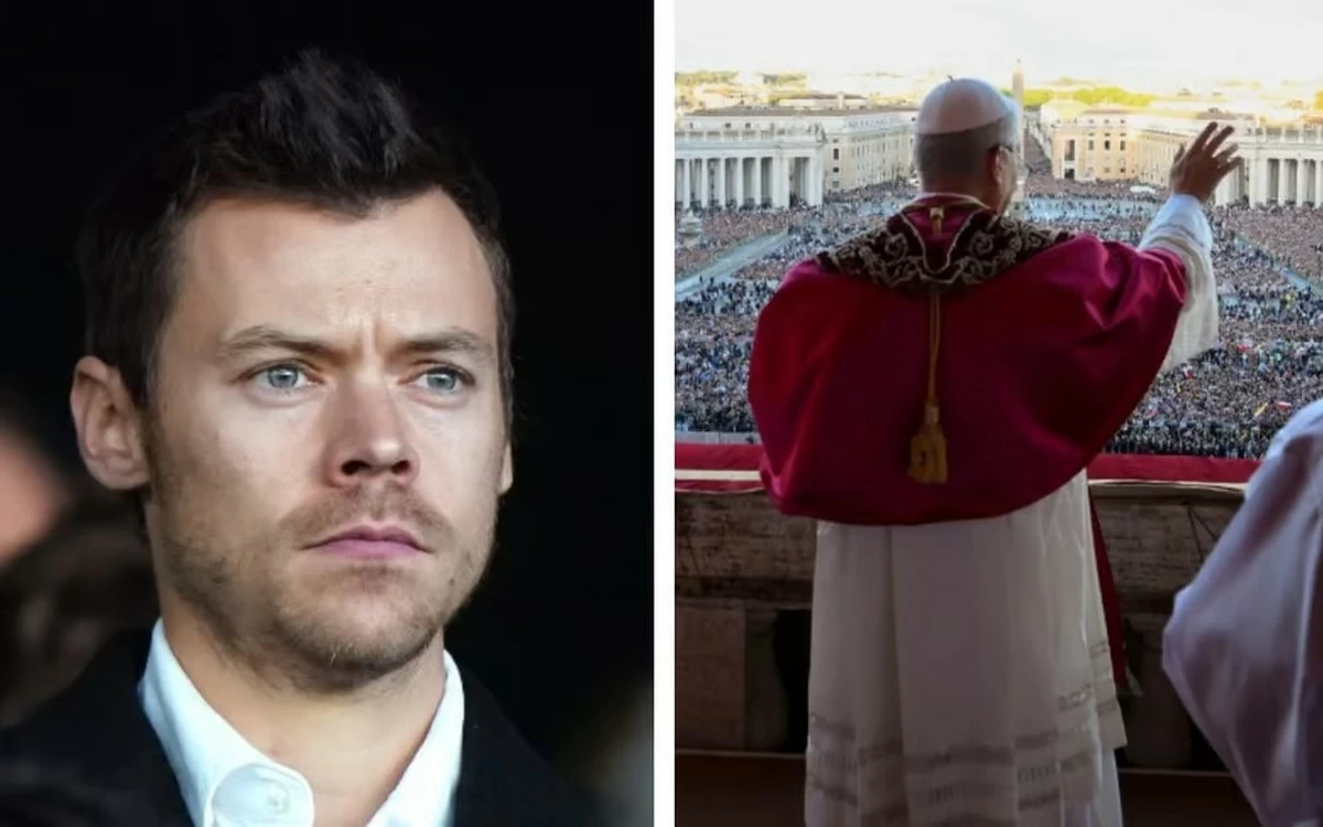 Harry Styles shares the story behind surprise papal election spotting