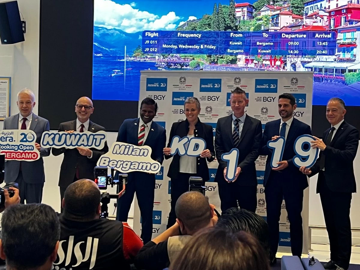 Now Milan Bergamo Gains Direct Access to Kuwait City with Jazeera Airways&rsquo; New Route