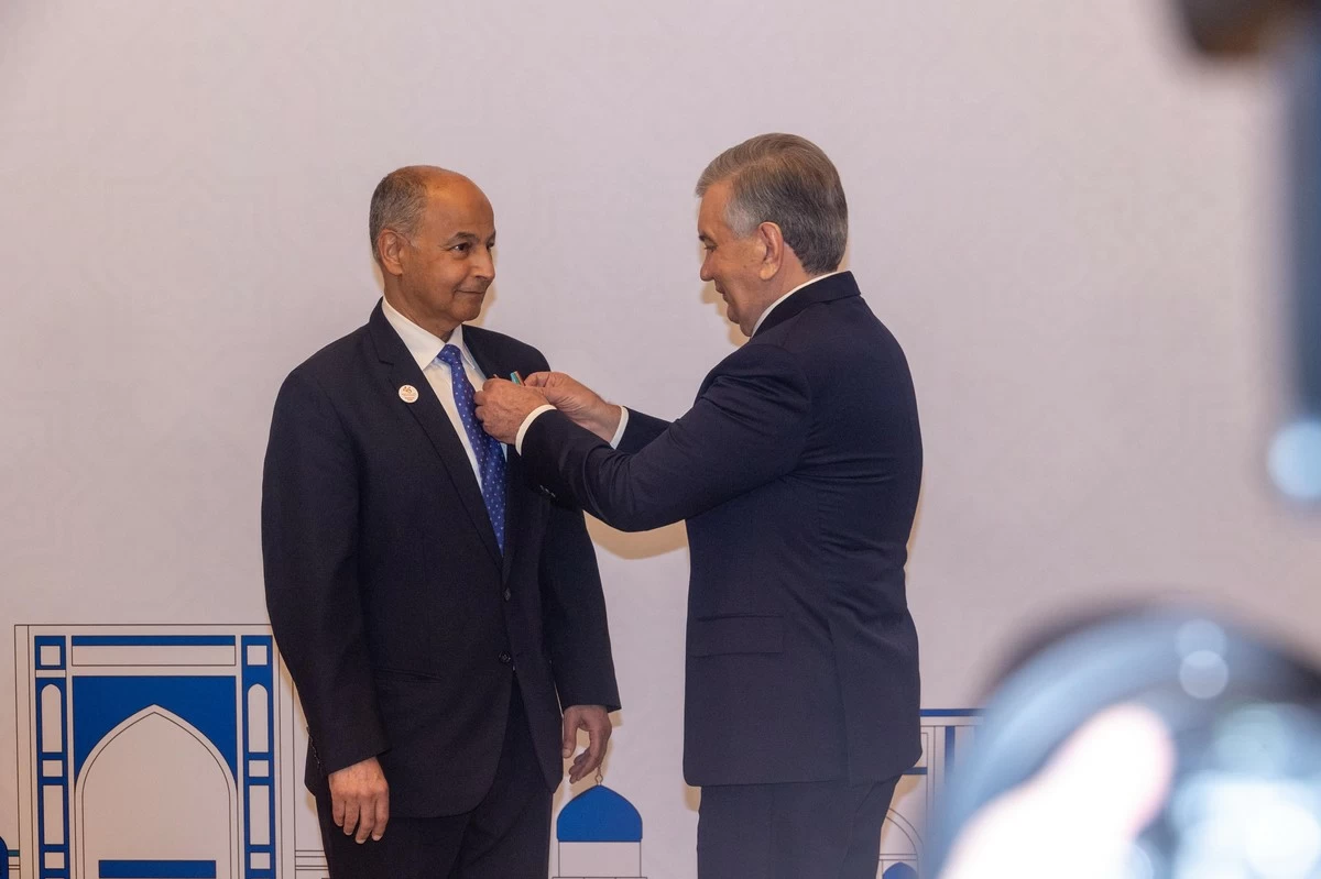 Uzbek president awards 'Order of Friendship' to Al-Musallam