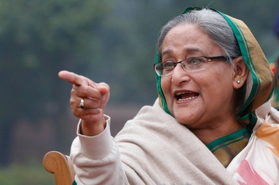 Bangladesh's ousted leader Hasina denounces upcoming election from her exile in India