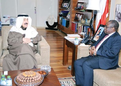 Al-Jarallah hosts Tanzanian Ambassador