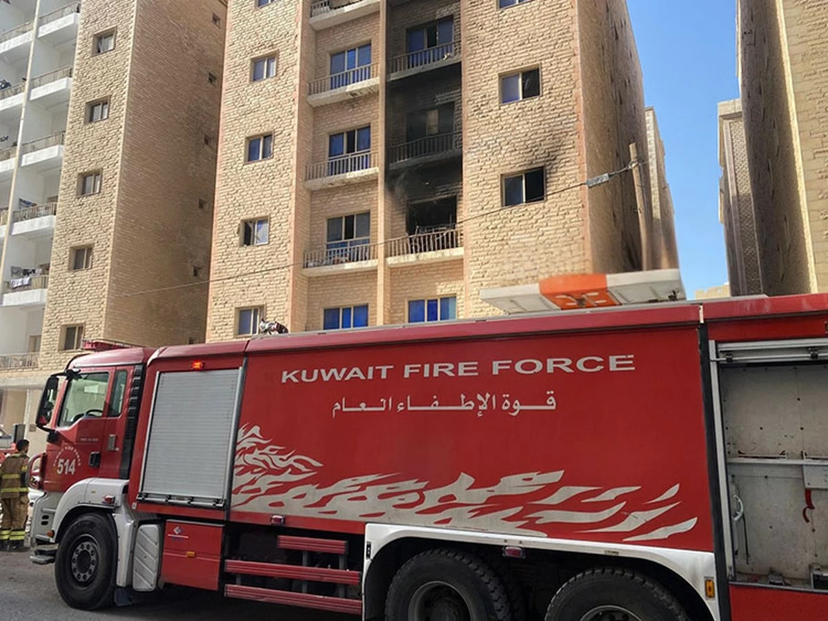 Blaze in Mahboula Apartment Injures Two