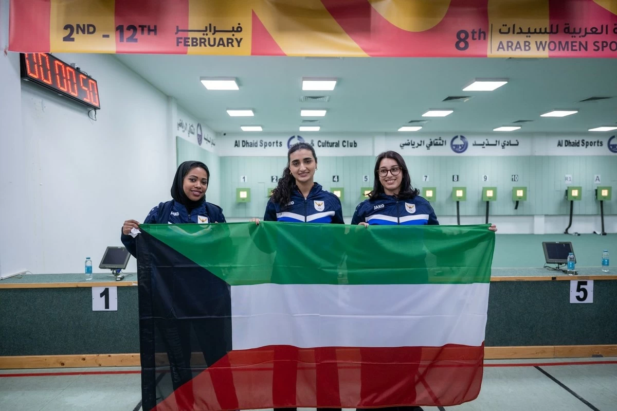 Kuwaiti shooters bag two silver medals at the Arab Women&rsquo;s Sports Tournament