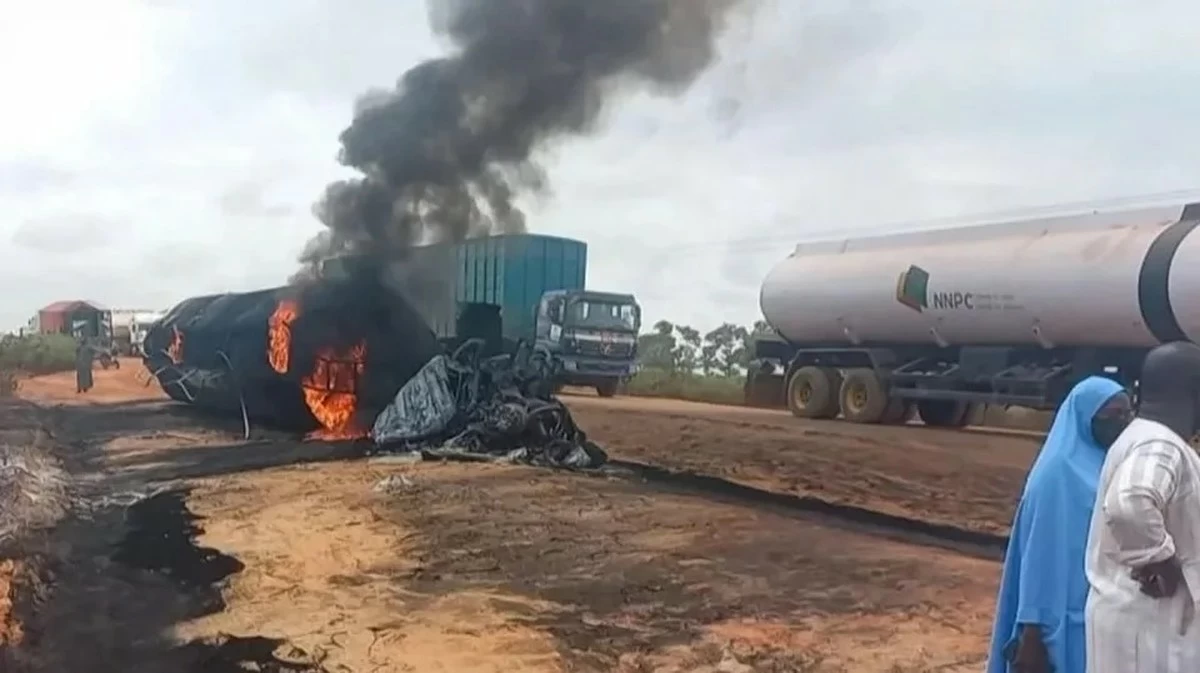 Truck carrying passengers crashes in northern Nigeria, killing at least 30 people