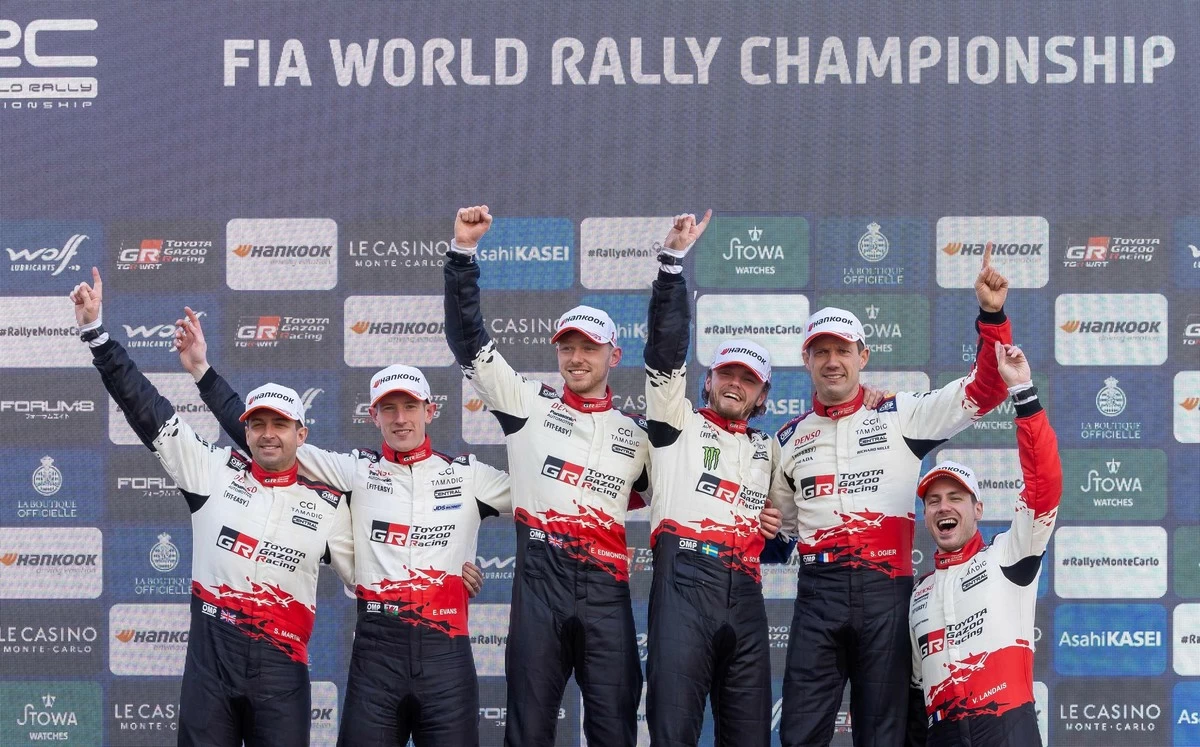 TOYOTA GAZOO Racing claims sweeping 1-2-3 finish at Rallye Monte-Carlo