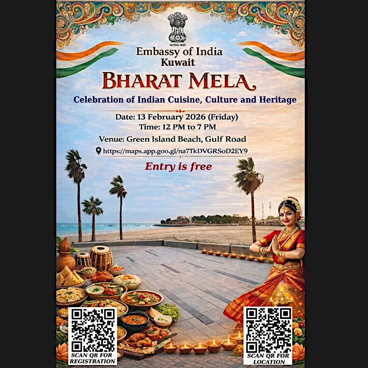 Join the Festivities At Kuwait's Green Island: Bharat Mela 2026 Welcomes All