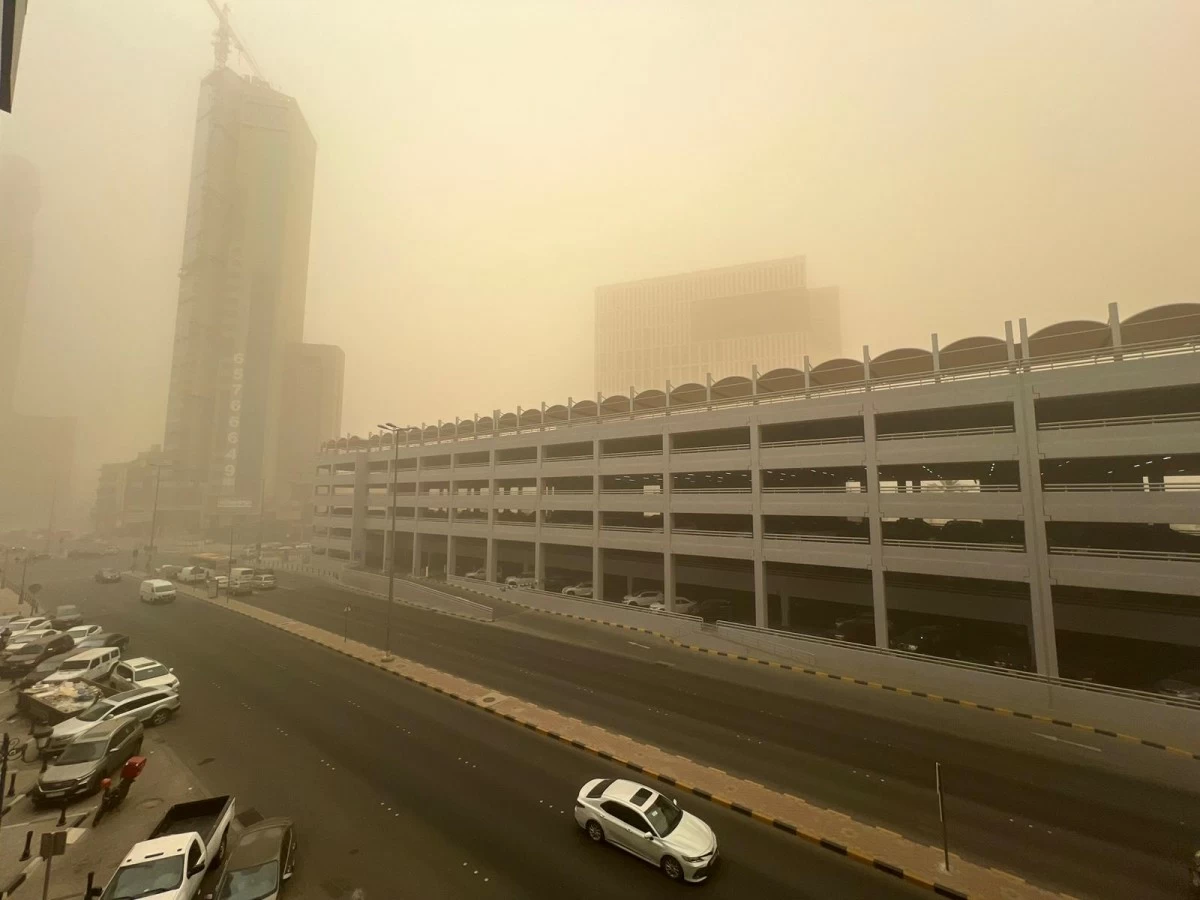 Sharp Temperature Drop and Dusty Skies Forecasted