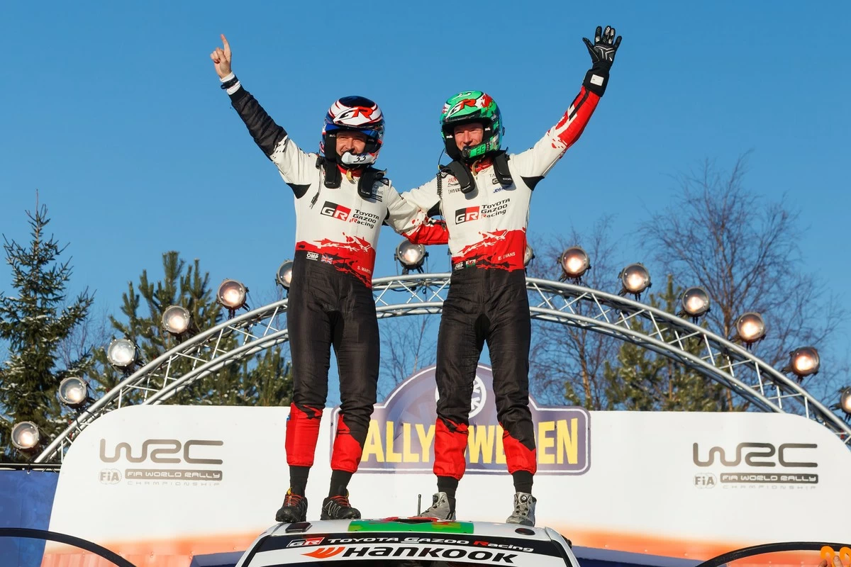 TOYOTA GAZOO Racing dominates Rally Sweden with a 1-2-3-4 finish