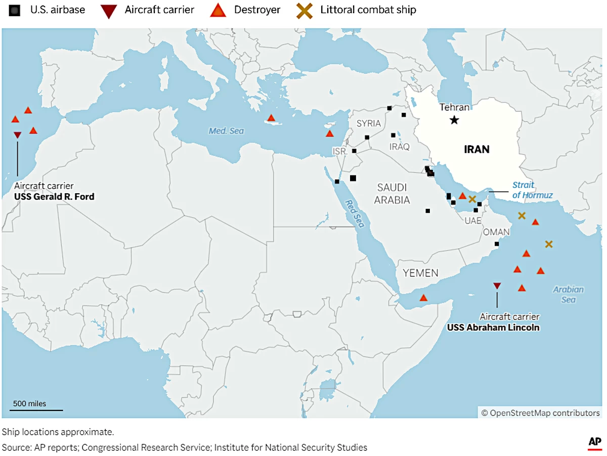 Largest US Warship and Aircraft Deployment in Decades Moves Into Middle East