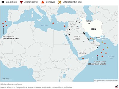 Largest US Warship and Aircraft Deployment in Decades Moves Into Middle East