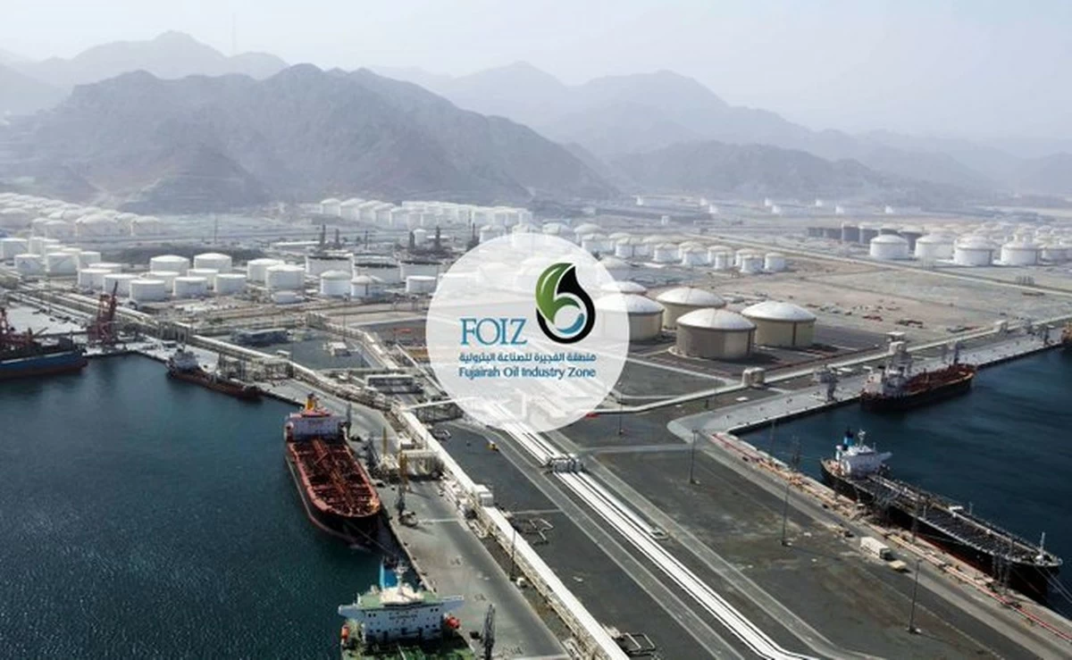 Fire Breaks Out in the UAE's Fujairah Oil Zone from Intercepted Drone Debris