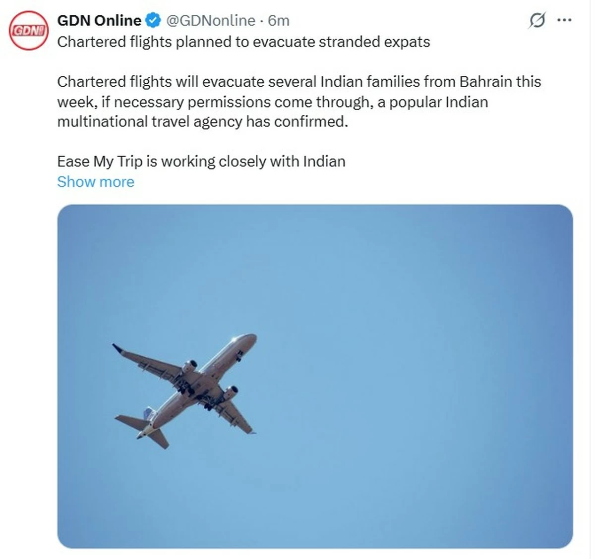 Indians in Bahrain Rush to Leave Through Charter Flights