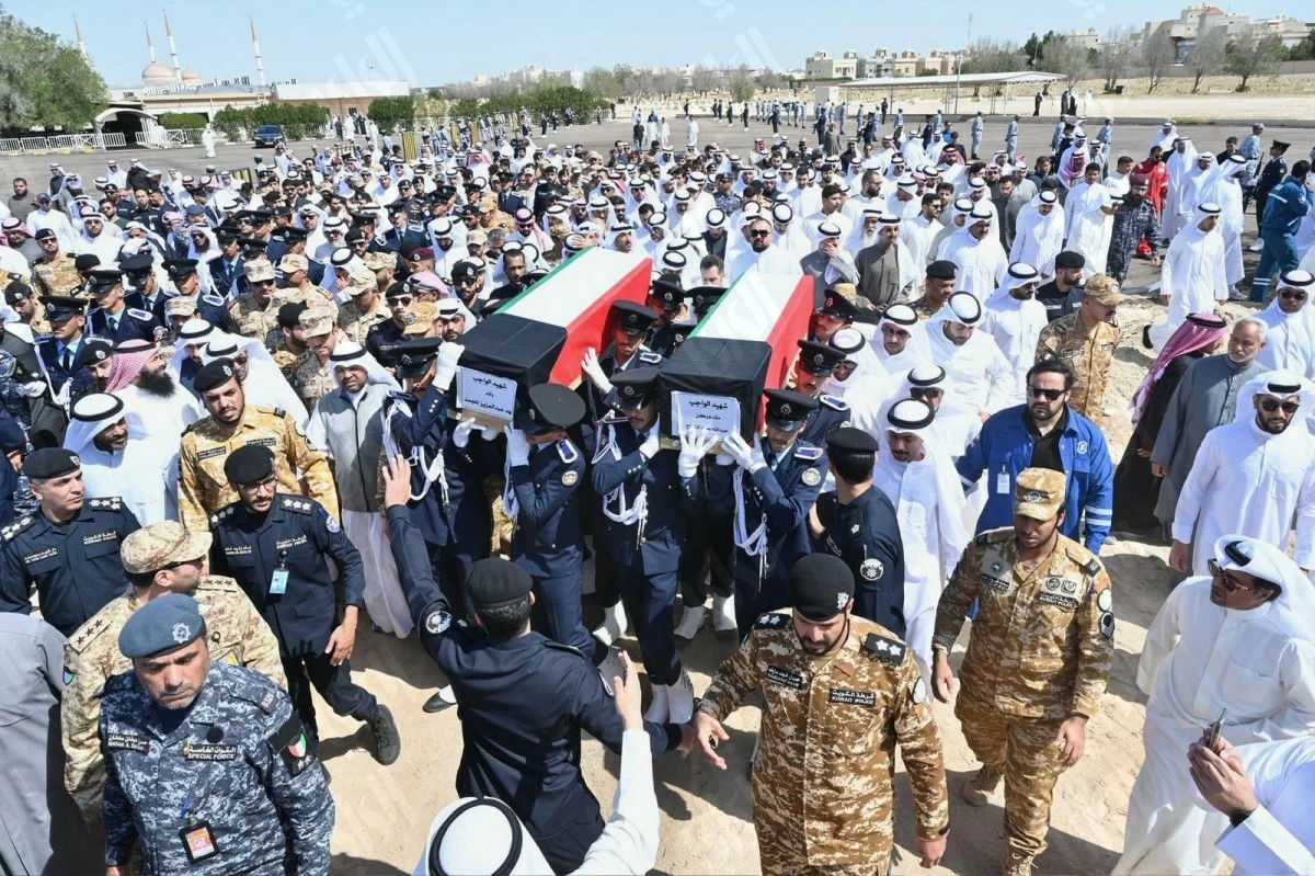 Kuwait Bids Emotional Farewell to Two Border Security Martyrs