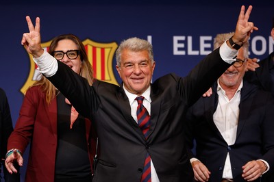 Laporta wins 5 more years as president of Barcelona